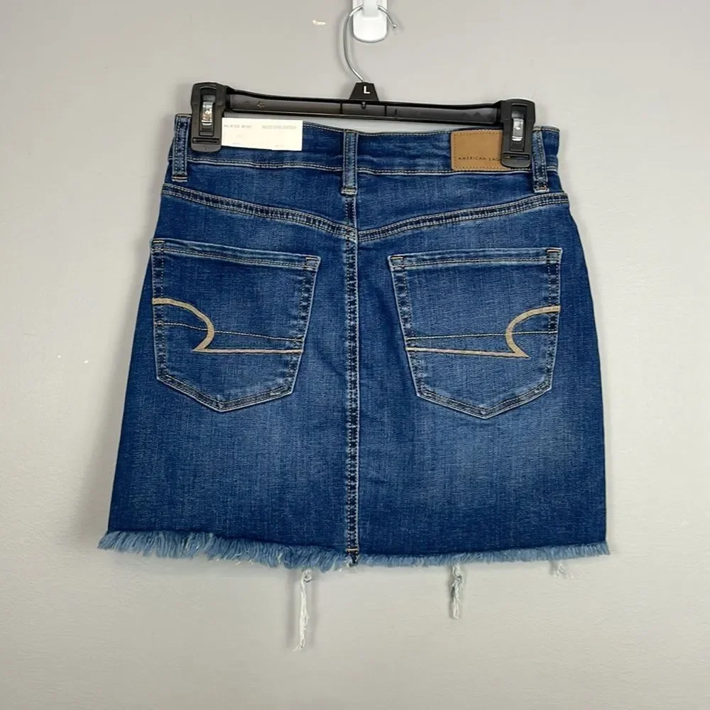 American Eagle Hi Rise Denim Mini Skirt. Size 2. New with Tags.